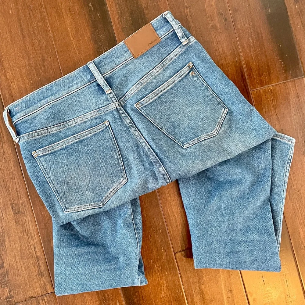 Madewell Denim Jeans: 10 inch high rise skinny crop. Size 29 tall. - Picture 6 of 9